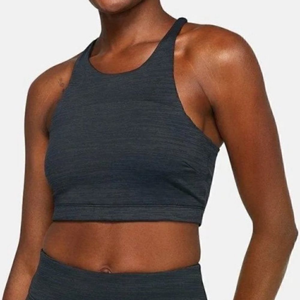Outdoor voices techsweat crop tank black